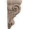 Ekena Millwork 4 1/2"W x 5"D x 10"H Medium Traditional Acanthus Corbel, Walnut CORW04X05X10TAWA - alternate 2